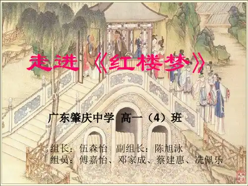 高中学生研究性学习成果展示(84)：走进《红楼梦》