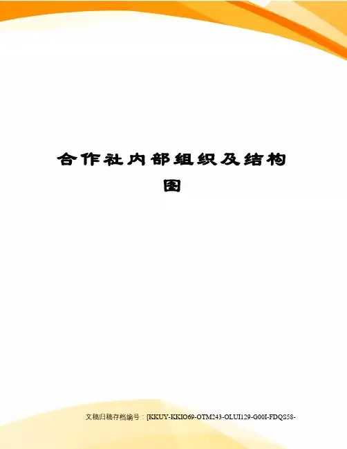 合作社内部组织及结构图