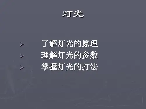 3D灯光和摄像机