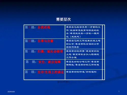 马斯洛的需要层次论.pptx