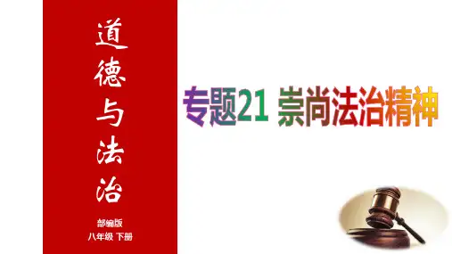 专题21 崇尚法治精神(课件)-2024年中考道德与法治一轮复习全考点课件(全国通用)