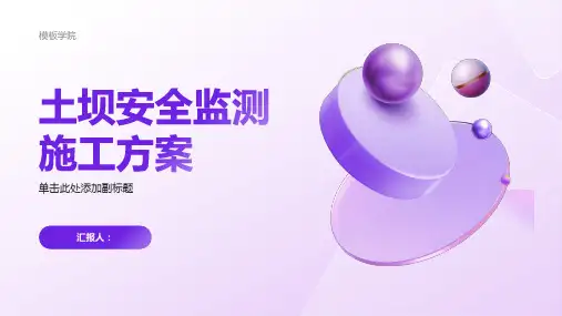土坝安全监测施工方案
