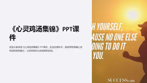 《心灵鸡汤集锦》课件
