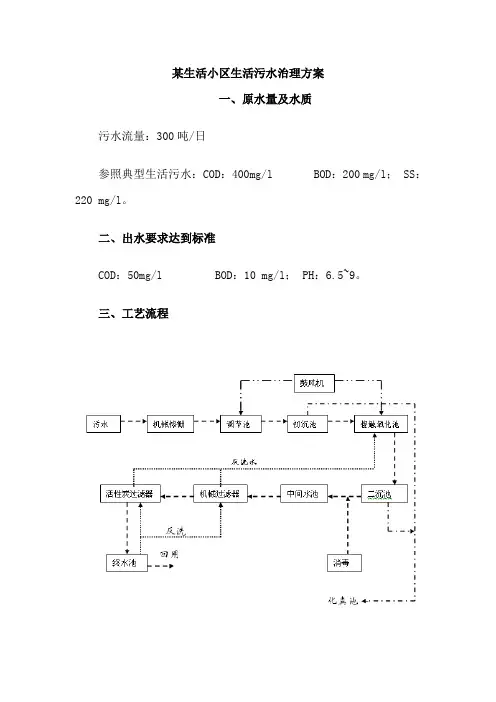 生活小区生活污水治理方案
