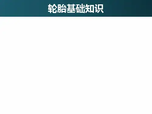 轮胎基础知识