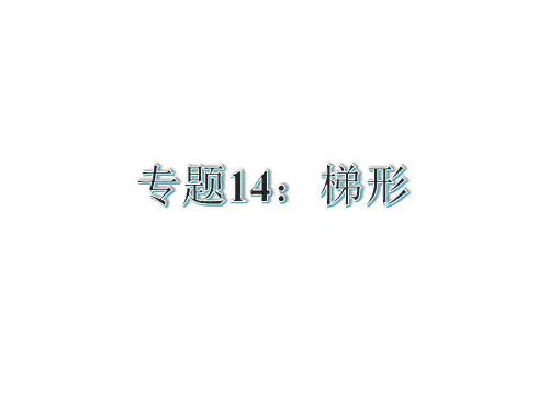 中考数学复习专题14:梯形(共22张PPT)