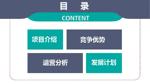 的项目加盟招商课件