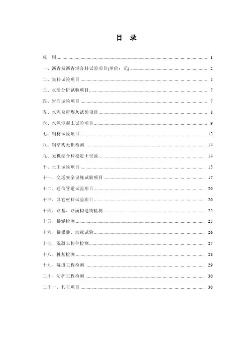 川交质监2008153四川省收费标准