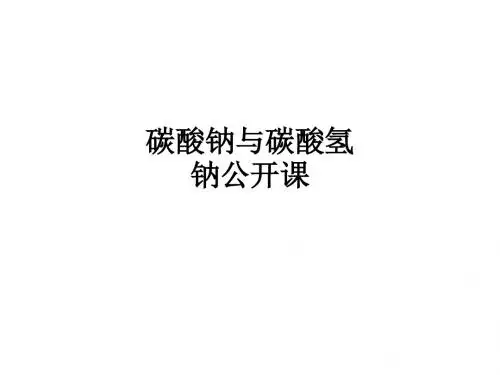 碳酸钠与碳酸氢钠公开课ppt课件