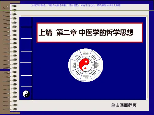 中医学的哲学思想课件