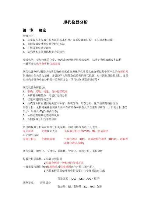 现代仪器分析