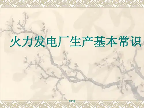 火力发电厂生产流程及原理 