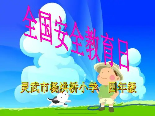最新2018年中小学安全教育日主题班会课件