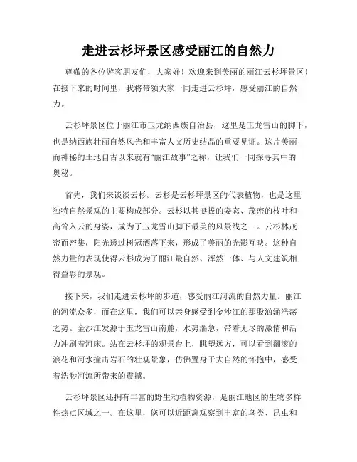 走进云杉坪景区感受丽江的自然力