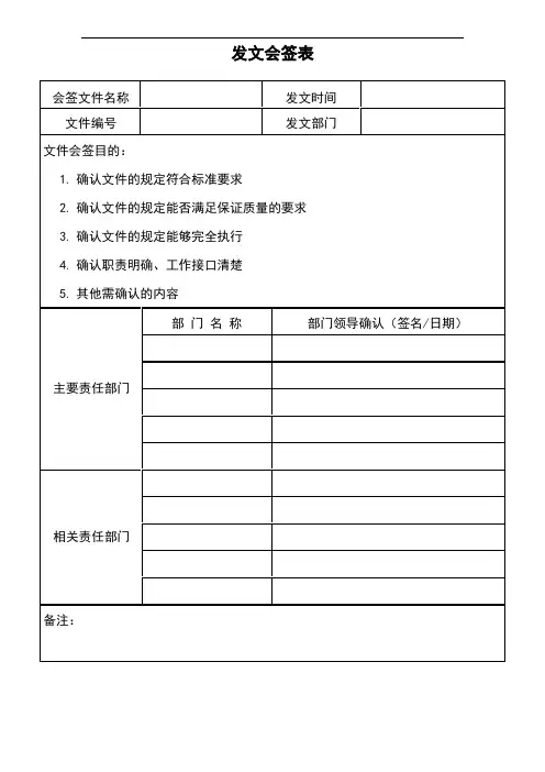 1-15发文会签表及发文登记表