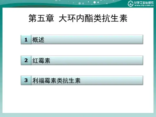 第五章大环内酯类抗生素