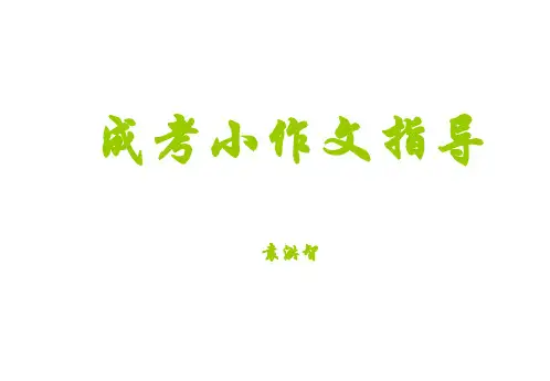 成人高考小作文指导