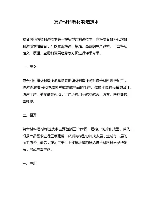 复合材料增材制造技术