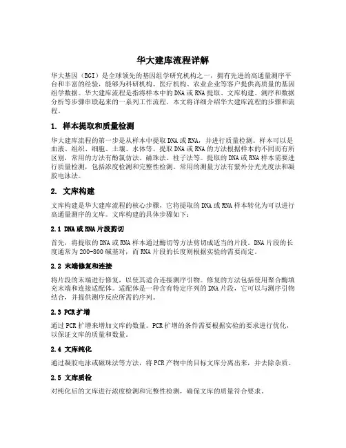 华大建库流程