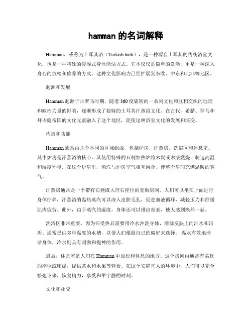 hamman的名词解释