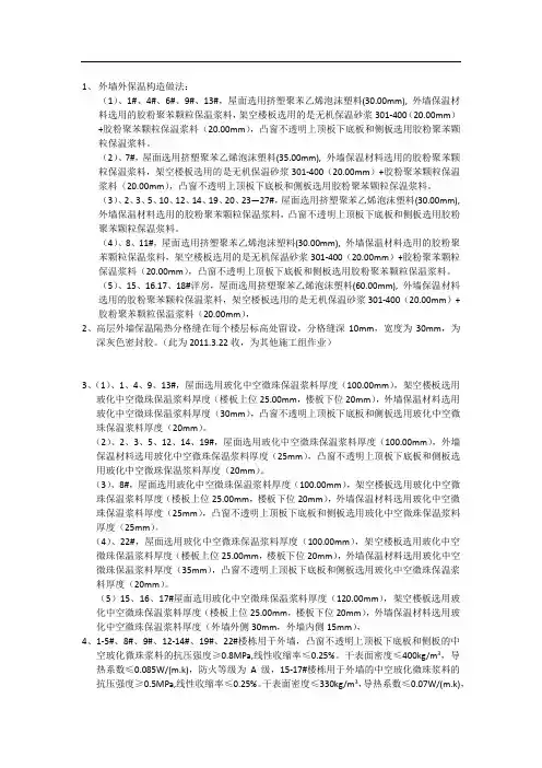 (草稿)外墙外保温构造做法