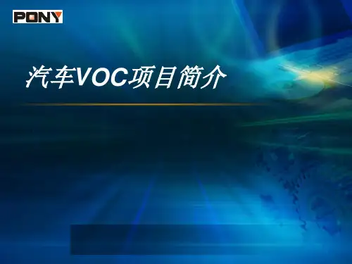 汽车VOC介绍