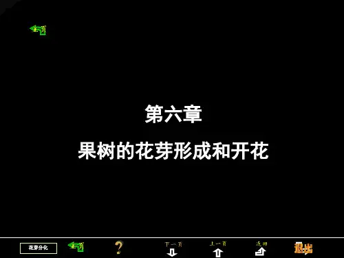 果树的花芽形成和开花