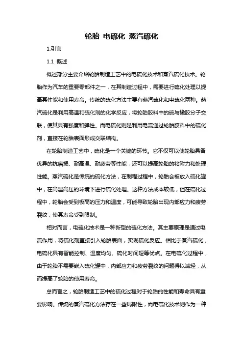 轮胎 电硫化 蒸汽硫化