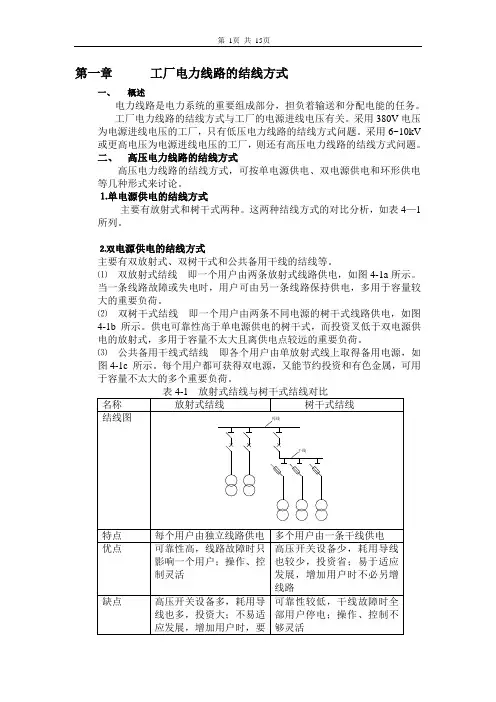 工厂供电