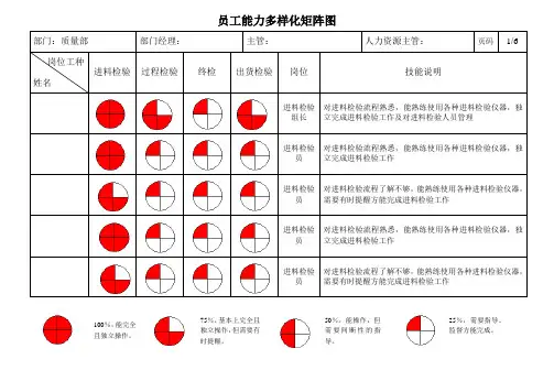 员工能力矩阵表