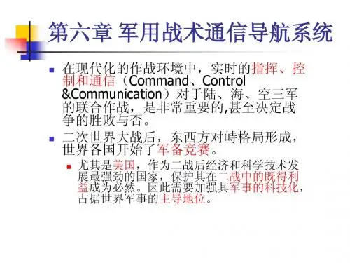 军用战术通信导航系统(1-PLRS)第6章