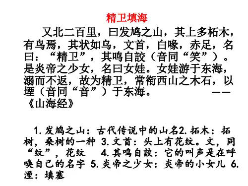 2019江苏高考诗歌鉴赏学诸进士作精卫①衔石填海