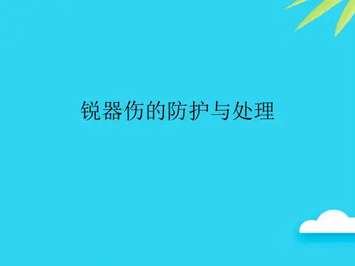 锐器伤的防护与处理优质PPT资料