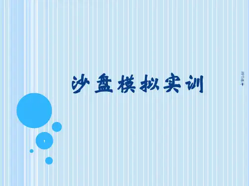 沙盘模拟实训  ppt课件