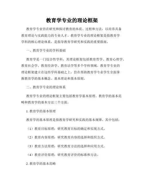 教育学专业的理论框架