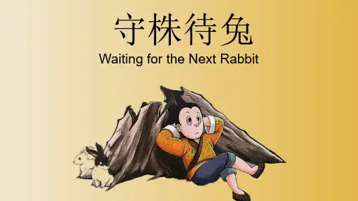 少儿小学中国经典成语故事英文英语绘本 守株待兔
