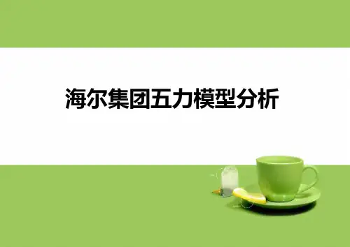 海尔集团五力模型分析
