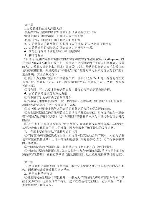 欧洲音乐史——精选推荐