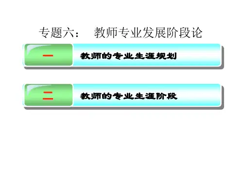 专题六_教师专业发展阶段论