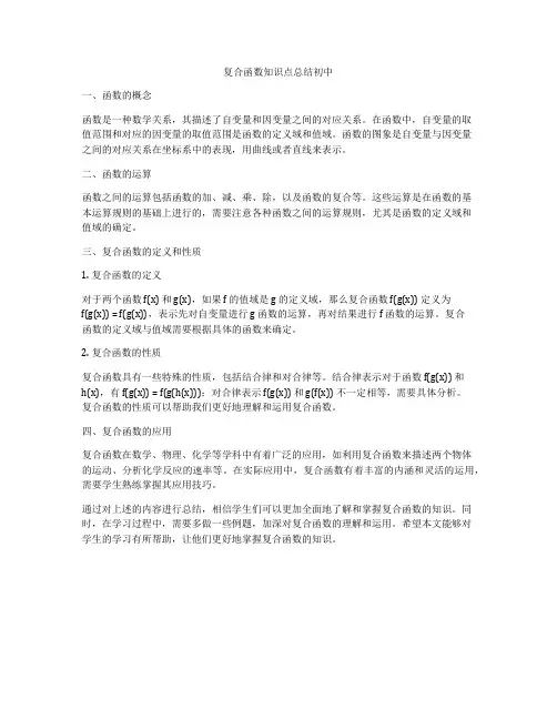 复合函数知识点总结初中