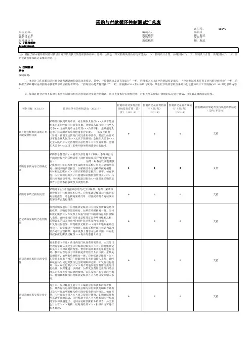 审计的七大循环指引——采购与付款循环