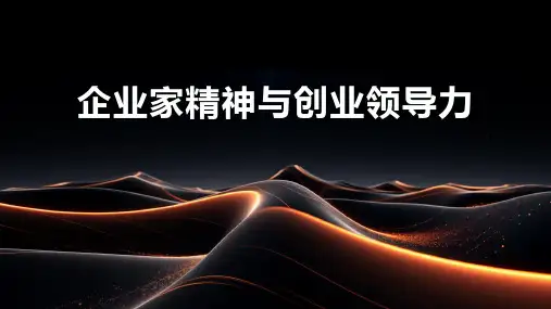 企业家精神与创业领导力