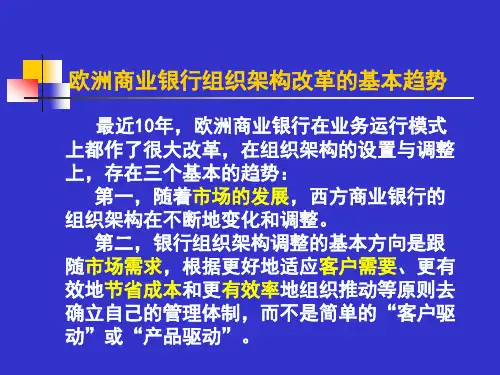欧洲银行组织结构