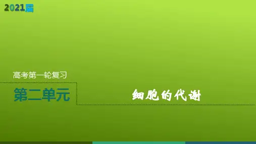 2021届 一轮复习 人教版  物质出入细胞的方式  课件(78张)
