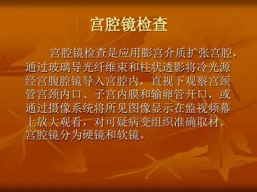 宫腹腔镜患者的护理PPT课件
