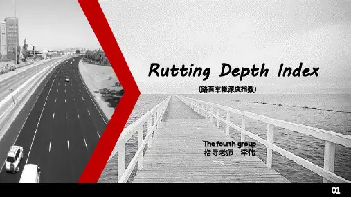 道路检测路面车辙深度指数RDI 