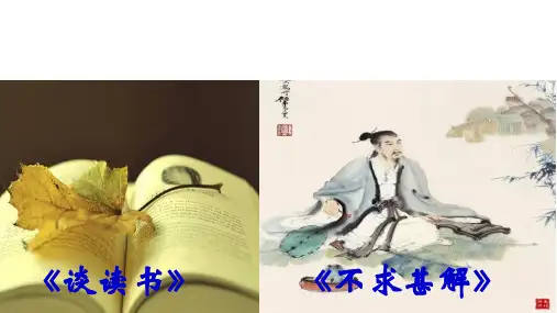 第13 课《短文两篇 - 不求甚解》 课件(28张PPT)部编版语文九年级下册