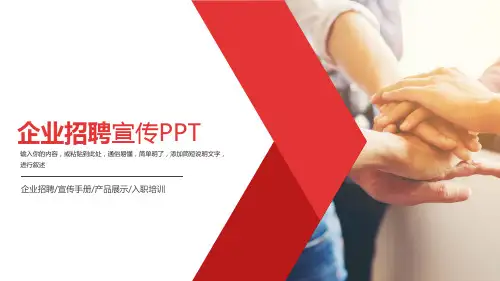 企业招聘宣传PPT模板