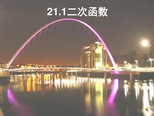 沪科版九年级数学上21.1二次函数课件(适用)