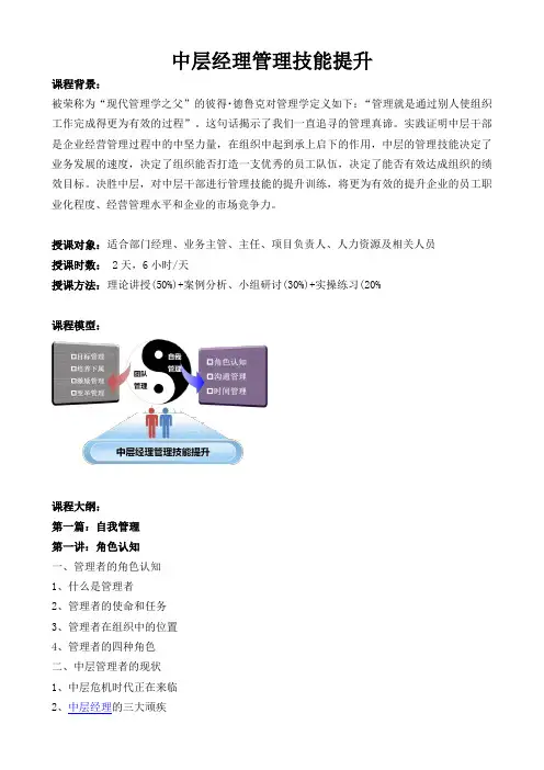 华为：廖维老师-企业中层经理管理技能提升训练